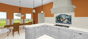additional 3D kitchen renderings for McFarlins