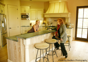 Christine's lovely new kitchen in her newly-completed custom home in Grass Valley