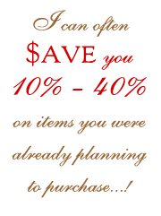 I can often save you 10% - 40% on items you were already planning on purchasing - 5317 Bytes